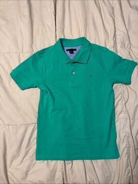 Tommy Hilfiger Teal Green Short-Sleeve Polo